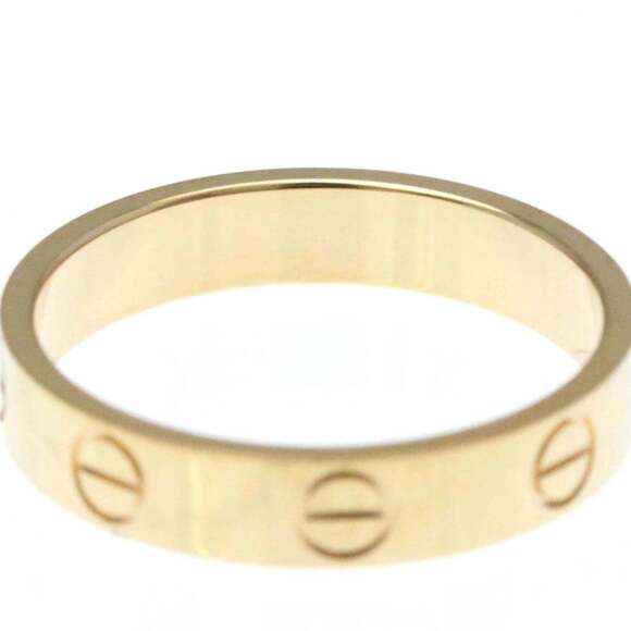 Cartier Mini Love Ring Pink Gold (18K) Fashion No Stone Band Ring Pink Gold - Picture 7 of 10